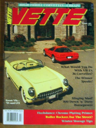 VETTE 1990 FEB - AMODEO's TOYS, MUD RACER, HARVEST GOLD
